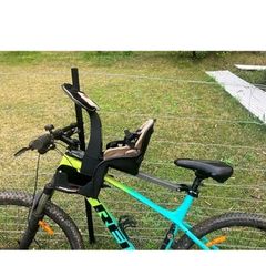 WeeRide Classic Safe Front Mounted Children's Bike Seat Ages 1-4 in Grey