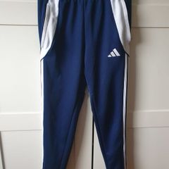 Adidas navy tracksuit bottoms age 11-12