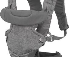 Infantino Flip Advanced 4-in-1 Baby Carrier, Ergonomic, 4 Carrying Positions, Infants and Toddlers 3.5-14.5 kg, Grey and an Additional Carrier.