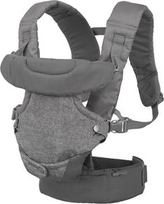 Infantino Flip Advanced 4-in-1 Baby Carrier, Ergonomic, 4 Carrying Positions, Infants and Toddlers 3.5-14.5 kg, Grey and an Additional Carrier.