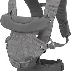 Infantino Flip Advanced 4-in-1 Baby Carrier, Ergonomic, 4 Carrying Positions, Infants and Toddlers 3.5-14.5 kg, Grey and an Additional Carrier.