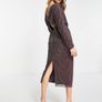 Asos Embellished Batwing Dress Image 2