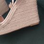 Cream suede wedge sandal Image 4