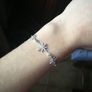 Star Starburst Adjustable Silver Bracelet Image 6