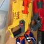 6 nerf guns, bullets and target Image 8
