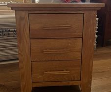 Oak bedside table