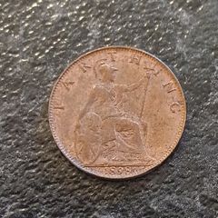 1898 Queen Victoria " Veiled Head", Bronze Farthing