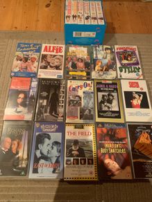Bundle of VHS tapes