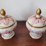 Antique pair of petite pedestal trinket dishes Image 2