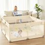 Baby Playpen for Babies and Toddlers, 47x47inch Small Play Pen for Indoors, Toddler Playpen for Apartment, Play Yard, Baby Activity Play Fence, 120x120cm Twins Playard Image 5