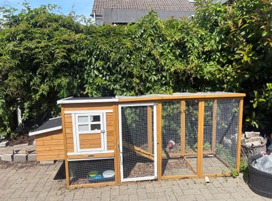 Rabbit hutch & run