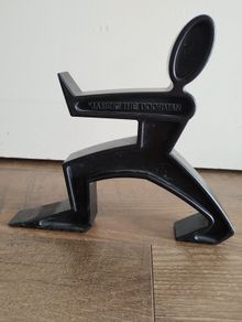 "James" the Doorman Rubber Door Stop