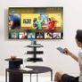 NEW SALE | 3 Floating Shelf Wall Bracket with Strengthened Tempered Glass for DVD Players/Cable Boxes/Games Consoles/TV Accessories, 3 Shelves, Black Image 5