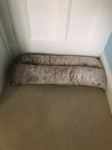 Gold Velvet Plush Draft Excluders