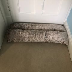 Gold Velvet Plush Draft Excluders