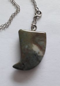 Agate Pendant on Sterling Silver Chain