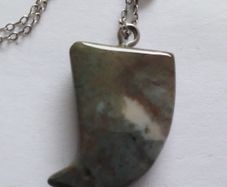 Agate Pendant on Sterling Silver Chain