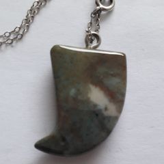 Agate Pendant on Sterling Silver Chain