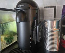 Nespresso Vertuo + frother + capsules
