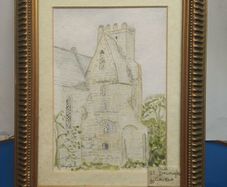 Watercolour St. Doulagh's Church, Fingal