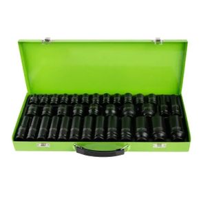 DSD Tools 1/2" Deep & Shallow Impact Socket Set with Metal Case