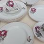Beautiful Set of Four Breakfast Plates by Arklow Pottery in the Very Popular and Collectable "Autumn Rose" Pattern Image 6