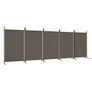 5-Panel Room Divider Anthracite 433x180 cm Fabric Image 3