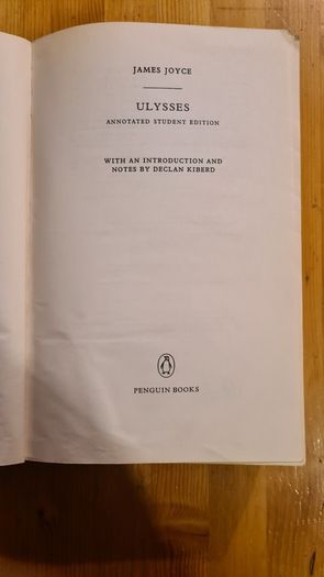 Ulysses Annotated Student. Edition. First Edition. Paperback Penguin 1200 Pages.