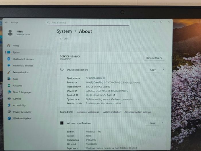 Lenovo ThinkPad T570 15.6" Intel i5 7th Gen | 8GB RAM | 256GB SSD | Windows 11 | Office 2021