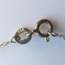 Vintage Sterling Silver 925 Half Moon and Star Necklace Pendant length 18" - 2,7g Image 5