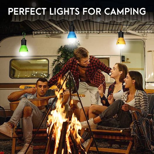 Camping Lights Tent Lights, Emergency Lights, Gifts for Kids, Waterproof LED Camping Lantern Light Bulb for Camping, Hiking, Fishing, Mountaineering, Power Cuts (FREE POSTAGE)