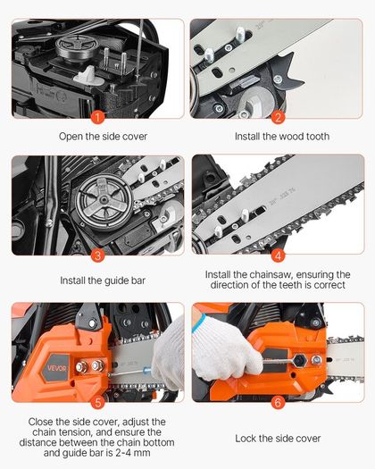 62cc Petrol Chainsaw with 20in Bar