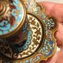 19th Century Napoleon 111 Bronze Cloisonne Ink Well Image 8