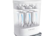 Baby Bottle Sterilizer and Dryer, 6-in-1 Electric Steam Sterilizer for Baby Bottles, Pacifier, Breast Pump- Touch Screen &amp; Auto-Off Bottle Sanitizer, White