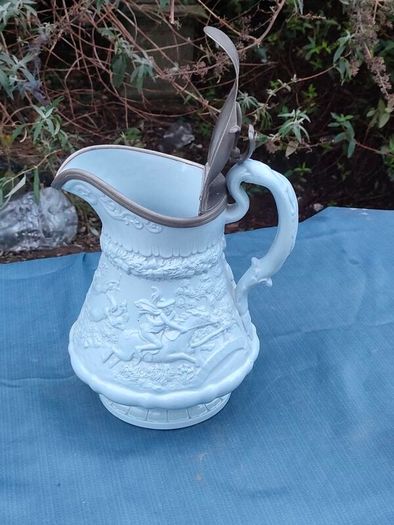 10" W.Ridgway Georgian Saltware Pitcher