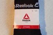 2 Pairs Of Black Reebok Crew Socks (new).
