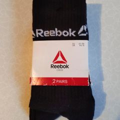 2 Pairs Of Black Reebok Crew Socks (new).
