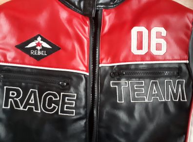 REBEL High Speed Race Team 06 Leather Jacket. Age 9-10