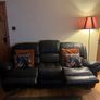 Leather recliner couch Image 3