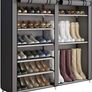 Shoe Rack Shoe Storage Boot Style Hode up to 27 Pairs Shoes With Non-woven Fabric Cover,Grey MULTIPLE COLOURS AVAILABLE (FREE POSTAGE) Image 4