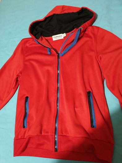 topman red small hoodie