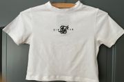 SIKSILK white crop ladies T-Shirt size 6