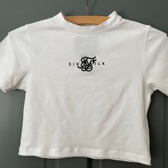 SIKSILK white crop ladies T-Shirt size 6