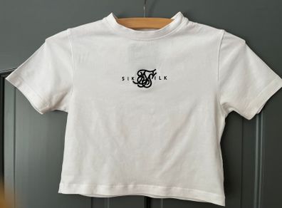 SIKSILK white crop ladies T-Shirt size 6