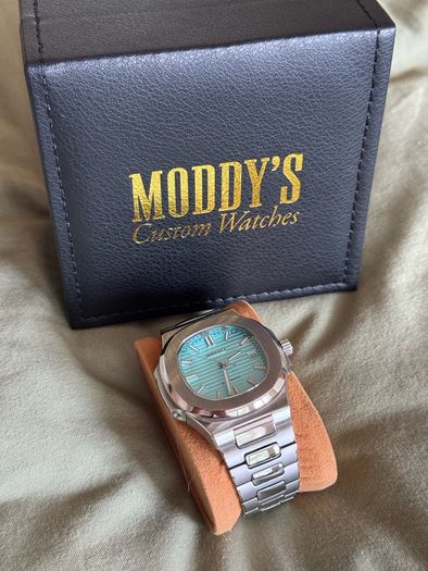 Seiko Mod Automatic Watch, Tiffany Blue Dial, Men's Watch