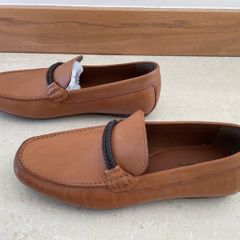 Aldo "Fildes" Leather Loafers - Cognac Tan - UK 8 / EU 42 - Brand New