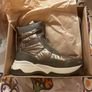 Bronze Tone/Taupe Grained Ankle Boots Image 3