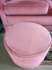 Footstool: Antique Rose