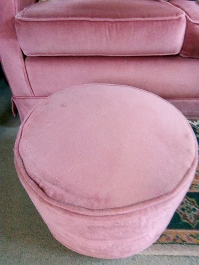 Footstool: Antique Rose