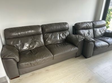 3 seater and 2 seater faux leather